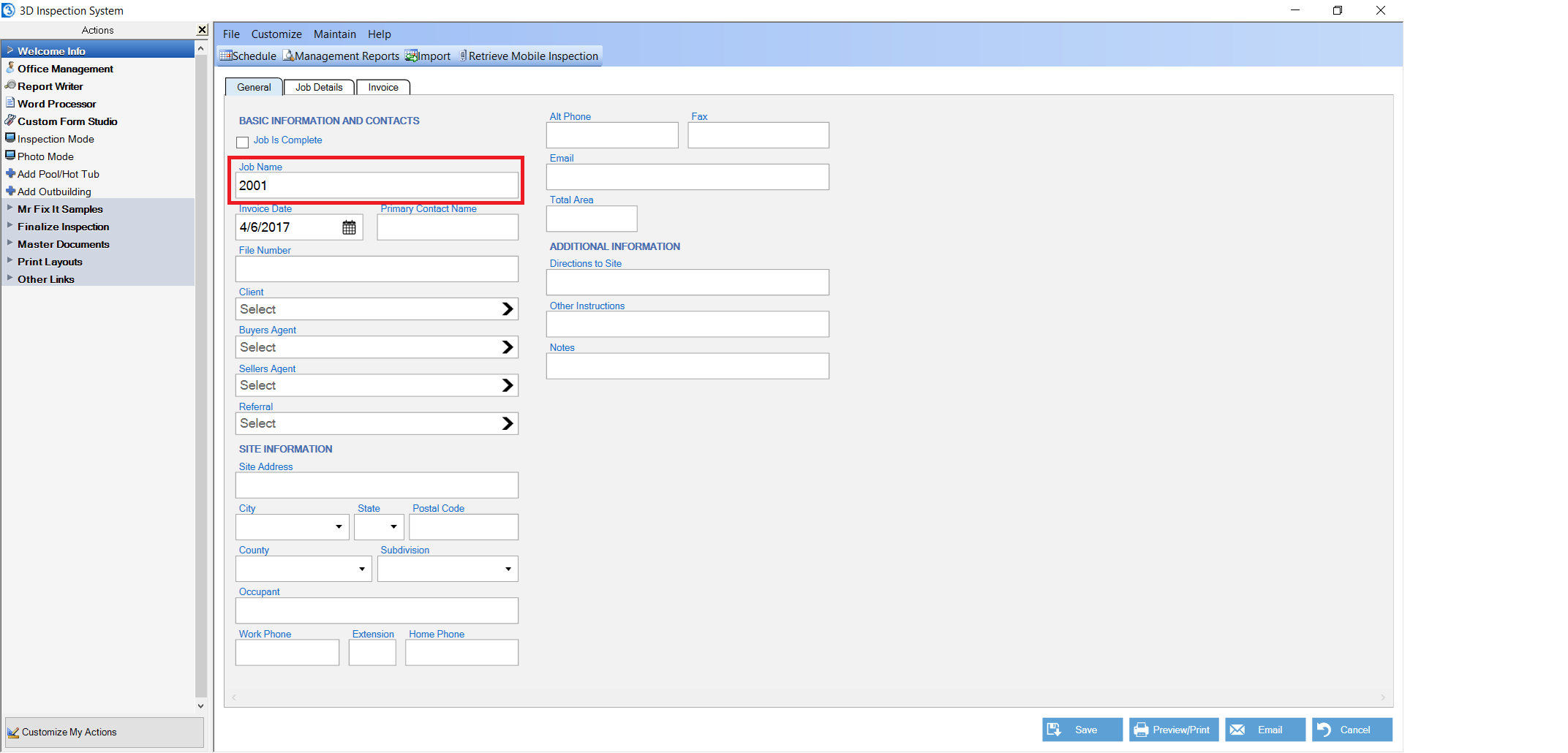 invoice to go change name and billing information